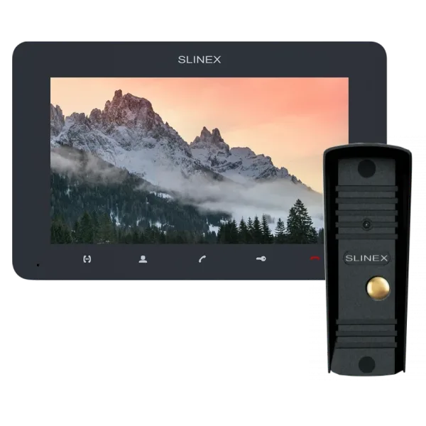 Комплект Slinex SM-07MHD графіт + панель ML-16HD чорний
