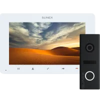 Комплект відеодомофону Slinex ML-17HD(Black) + SM-07MHD(White)