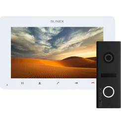 Комплект відеодомофону Slinex ML-17HD(Black) + SM-07MHD(White)