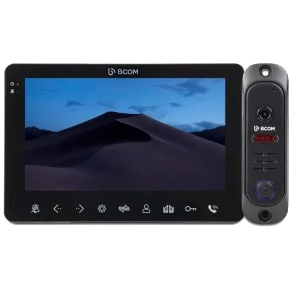 Комплект відеодомофона BCOM BD-780M Black Kit