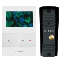 Комплект відеодомофону Slinex SQ-04 White + ML-16HR (чорний)