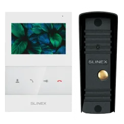Комплект відеодомофону Slinex SQ-04 White + ML-16HR (чорний)