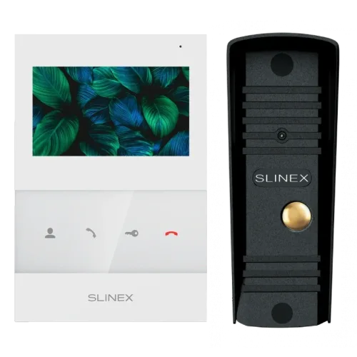 Комплект відеодомофону Slinex SQ-04 White + ML-16HR (чорний)