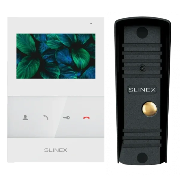 Комплект відеодомофону Slinex SQ-04 White + ML-16HR (чорний)