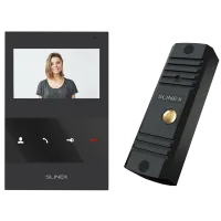 Комплект відеодомофону Slinex ML-16HD(Black)+SQ-04M(Black)