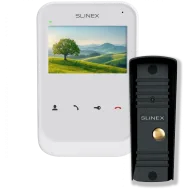 Комплект відеодомофон + панель виклику Slinex SK-04 + ML-16HR black