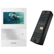 Комплект відеодомофону Slinex ML-16HD(Black)+SQ-04M(White)