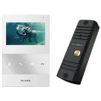 Комплект відеодомофону Slinex ML-16HD(Black)+SQ-04M(White)