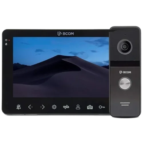 Комплект відеодомофона BCOM BD-780FHD Black Kit