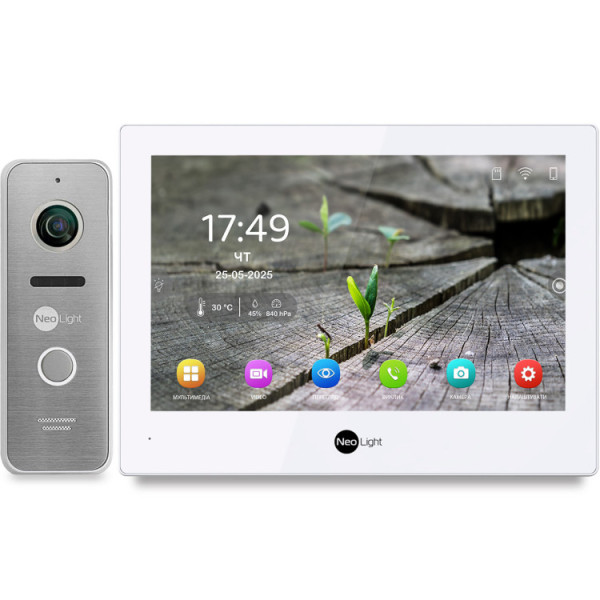 Комплект відеодомофона NeoLight ALPHA Hybrid HD Kit SilverP