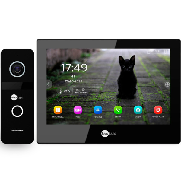 Комплект видеодомофона Neolight ALPHA Hybrid IP KIT B/Black