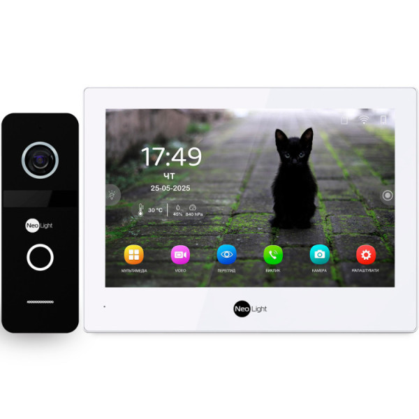 Комплект відеодомофона Neolight ALPHA Hybrid IP KIT Black