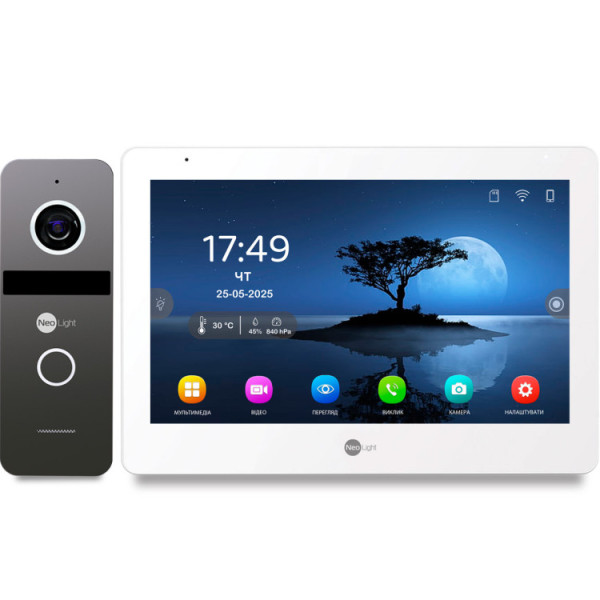 Комплект відеодомофона NeoLight MEZZO Hybrid HD KIT Graphite