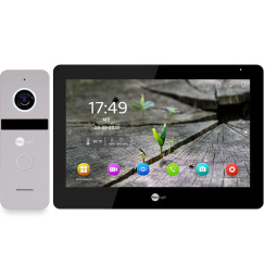 Комплект відеодомофона NeoLight MEZZO Hybrid HD Kit B/Silver