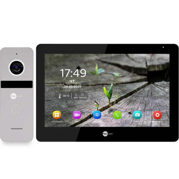 Комплект видеодомофона NeoLight MEZZO Hybrid HD Kit B/Silver