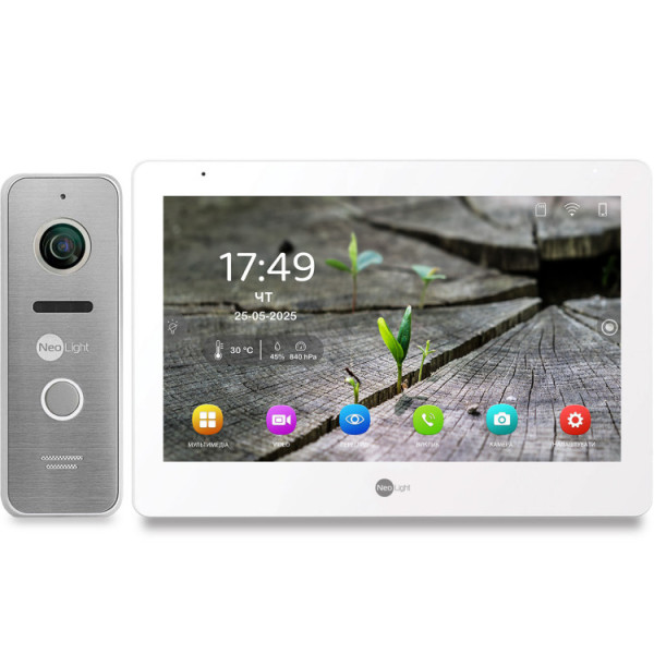 Комплект відеодомофона Neolight MEZZO Hybrid HD KIT SilverP