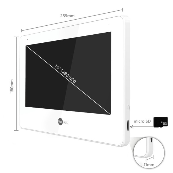Комплект відеодомофона NeoLight MEZZO Hybrid HD KIT Graphite