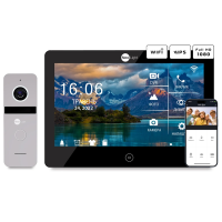 Комплект відеодомофона Neolight MEZZO HD WF Black/SOLO FHD Silver