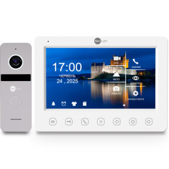 Комплект відеодомофона Neolight NeoKIT FHD Pro Silver