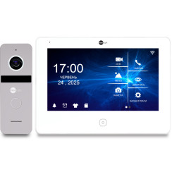 Комплект відеодомофона NeoKIT HD Pro WF Silver
