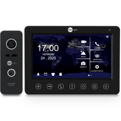 Комплект відеодомофона Neolight NeoKIT HD WF B/Black