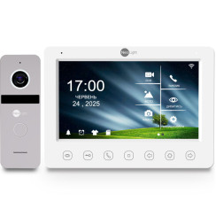 Комплект відеодомофона Neolight NeoKIT HD WF Silver