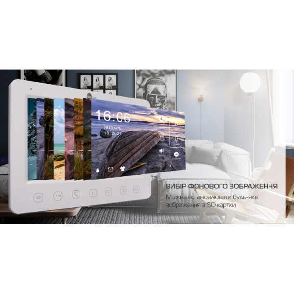 Комплект відеодомофона Neolight NeoKIT HD WF Graphite