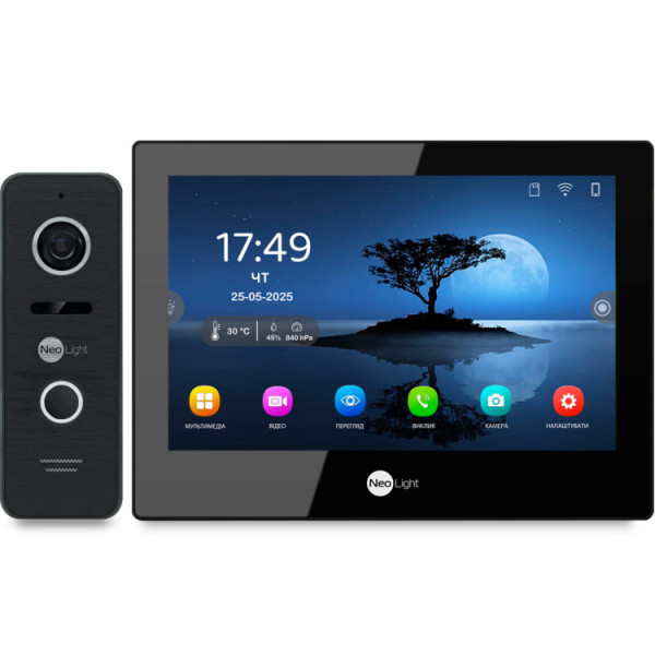 Комплект відеодомофона NeoLight ALPHA Hybrid HD Kit B/Black
