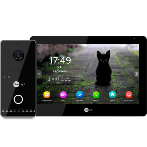Комплект відеодомофона NeoLight MEZZO Hybrid IPWO KIT B/Black