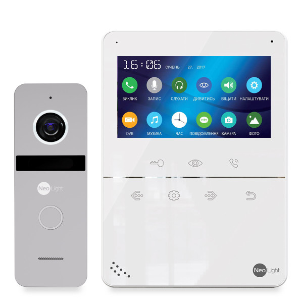 Комплект відеодомофона Neolight TETTA+ KIT Silver