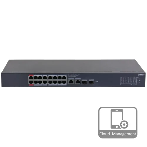 Комутатор 20 портів керований Dahua DH-CS4220-16GT-190 PoE