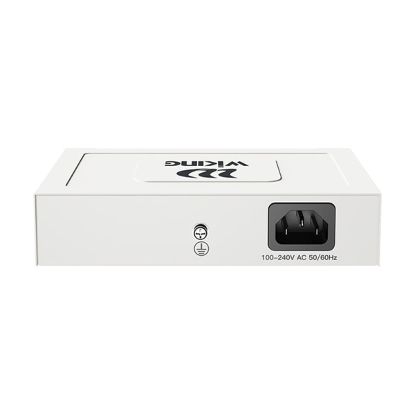 PoE-комутатор 6-портовий некерований Wiking WK-PS206 V2, 4x100Mbps PoE, 2x100Mbps Uplink, 45W