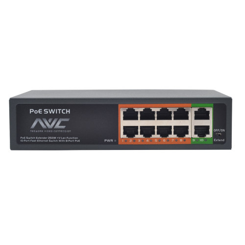 PoE-комутатор 10-портовий NVC-108Ex