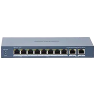 Комутатор 10 портів некерований Hikvision DS-3E0310HP-E(C) POE