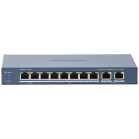 Комутатор 10 портів некерований Hikvision DS-3E0310HP-E(C) POE