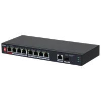 Комутатор 8 портів некерований Dahua DH-PFS3110-8ET1GT1GF-96 PoE