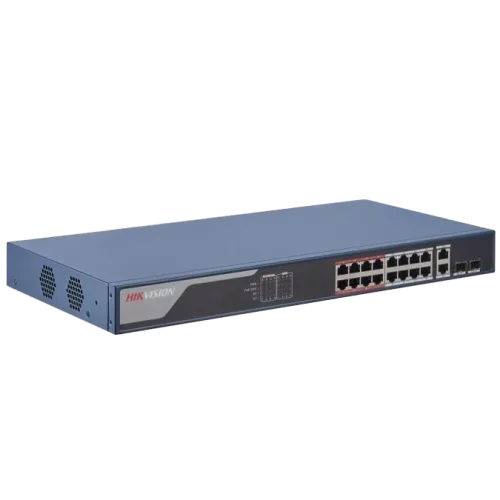 Комутатор 18 портів керований Hikvision DS-3E1318P-EI(B)