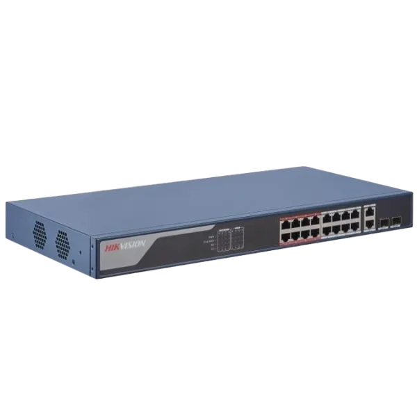 Комутатор 18 портів керований Hikvision DS-3E1318P-EI(B)