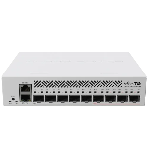 Комутатор 9 портів керований MikroTik CRS310-1G-5S-4S+IN 10G SFP+