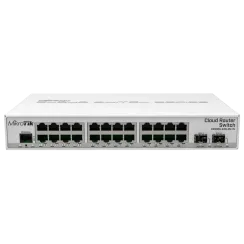 Комутатор 24 порти керований MikroTik 326-24G-2S+IN (CRS326-24G-2S+IN)