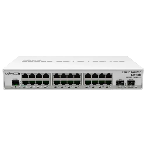 Комутатор 24 порти керований MikroTik 326-24G-2S+IN (CRS326-24G-2S+IN)