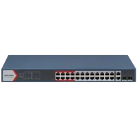 Комутатор 26 портів керований Hikvision DS-3E1326P-EI(B) POE