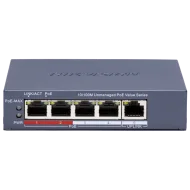 Комутатор 5 портів некерований Hikvision DS-3E0105P-E/M(C) POE