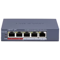 Комутатор 5 портів некерований Hikvision DS-3E0105P-E/M(C) POE