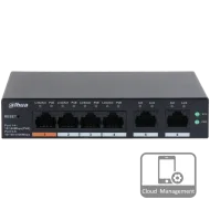 Комутатор 6 портів керований Dahua DH-CS4006-4ET-60 PoE