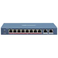 Комутатор 8 портів некерований Hikvision DS-3E0310HP-E POE