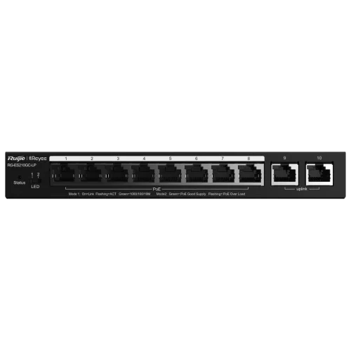 Комутатор 10 портів керований Ruijie Reyee RG-ES210GC-LP PoE