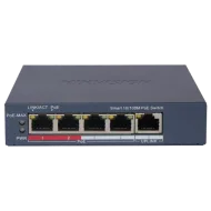 Комутатор 5 портів керований Hikvision DS-3E1105P-EI/V2 POE