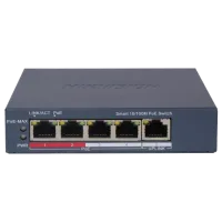 Комутатор 5 портів керований Hikvision DS-3E1105P-EI/V2 POE