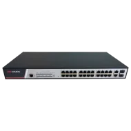 Комутатор 24 порти керований Hikvision DS-3E2326P PoE